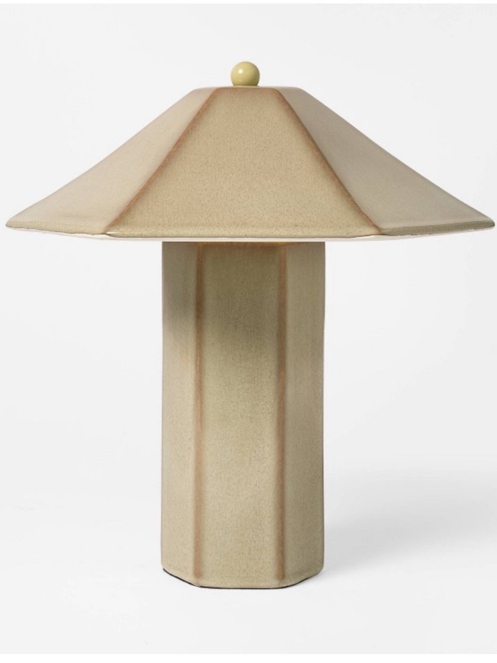 New Double Ceramic Table Lamp -Tan from Threshold™ designed with Studio McGee